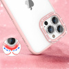 Kingxbar Sparkle Series Hülle iPhone 13 Pro mit Kristallen Rückseite rosa