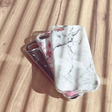 Wozinsky Marble żelowe etui pokrowiec marmur iPhone 12 mini różowy
