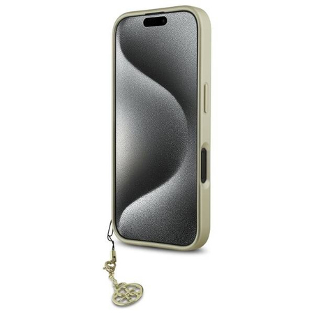 Original Case IPHONE 16 Guess Hardcase 4G Charms Collection (GUHCP16SGF4GGR) black