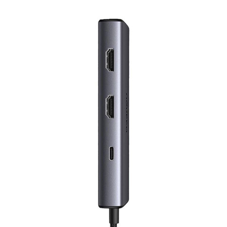 6in1 Adapter UGREEN CM498 USB-C to 2x USB-A 3.0, USB-C 3.0, 2xHDMI, PD