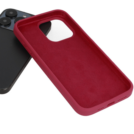 Silicone Lite Case do Iphone 13 Pro Max bordowy