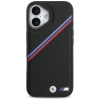 Etui BMW M Tricolor Metal Logo MagSafe do iPhone 17 - czarne