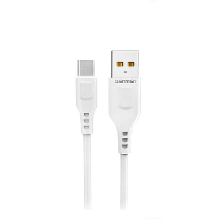 KABEL USB MICRO DENMEN BIAŁY 2.4A 1M D01V