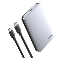 Ugreen CM300 70499 Schacht für 2,5'' SATA 3.0 6Gbit/s Festplatte – Grau + USB-C – USB-C-Kabel 0,5 m