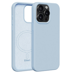 Nakładka Etteri Silicone Mag do iPhone 15 Pro Max 6,7" jasnoniebieska