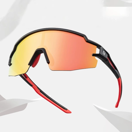 Rockbros Kinder-Fahrradbrille, polarisiert, UV-Schutz, schwarz