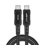 Acefast kabel USB Typ C - USB Typ C 2m, 100W (20V/5A) czarny (C4-03 Black)