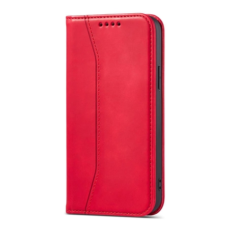 Magnet Fancy Case Hülle für iPhone 14 Plus Flip Cover Wallet Ständer rot