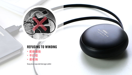 REMAX Kabel Cutebaby RC-099a - USB na Typ C - 1 metr czarny