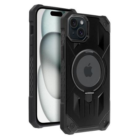 Futerał Armor Mag Cover kompatybilny z MagSafe do IPHONE 15 PLUS czarny