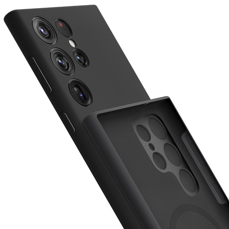 Samsung Galaxy S24 Ultra - 3mk Hardy Android Silicone MagCase Black