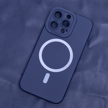 Nakładka Silicon Mag do iPhone 16 6,1" ciemnoniebieska