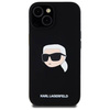 KARL LAGERFELD futerał do IPHONE 15 kompatybilny z MagSafe KLHMP15SSKHPPLK (SIL KL Head Print) black