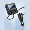 Acefast ładowarka samochodowa 90W USB Typ C / 3x USB / gniazdo zapalniczki, PPS, PD3.0, QC3.0, AFC, FCP stacja ładująca czarny (B8 black)