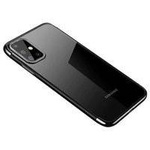 Clear Color case żelowy pokrowiec etui z metaliczną ramką Samsung Galaxy A72 4G czarny