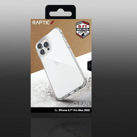 Raptic X-Doria Clear Case etui iPhone 14 Pro Max pancerny pokrowiec przezroczysty