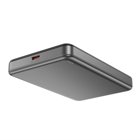 Powerbank Acefast M12-10000 PD20W ultra-cienki, zgodny z MagSafe - czarny