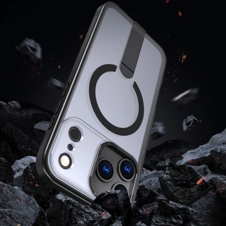 Hybrid Armor X Schutzhülle für Samsung Galaxy S26 Ultra mit Ständer, kompatibel mit MagSafe – Schwarz