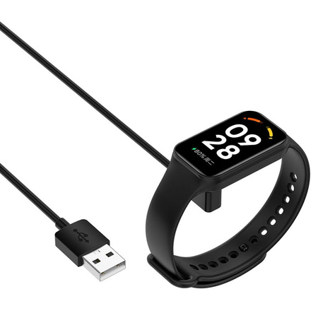 Ładowarka USB Mi Band / Smart Band 8 / 8 PRO, BLACK / CZARNY, 60cm