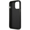 Original Case IPHONE 14 PRO MAX Guess Hardcase Saffianotriangle Logo (GUHCP14XPSATLG) silver