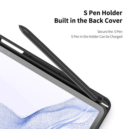 DUX DUCIS Toby - etui smart case z miejscem na rysik do Samsung Tab S9 Plus czarne