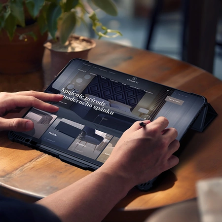 Nillkin Bumper Ledertasche Pro für iPad Air 13&quot; (2024) - Schwarz