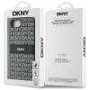 Etui DKNY Repeat Texture Pattern with Tonal Stripe na iPhone 16e - czarne