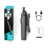 Selfie-Stick WC13YDS Teleskopstativ 1,3 m mit Doppellampe und Telefonhalter – Schwarz