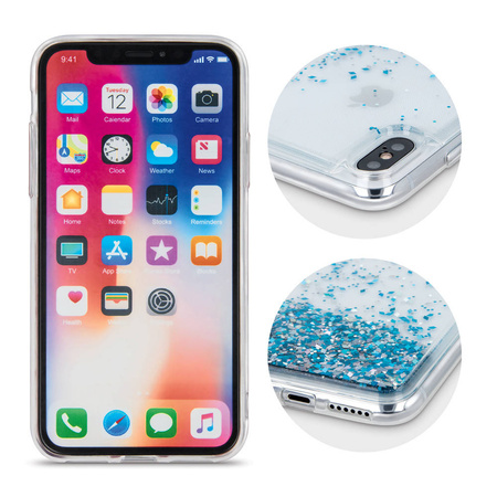 Nakładka Liquid Sparkle TPU do iPhone 7 / 8 / SE 2020 niebieska