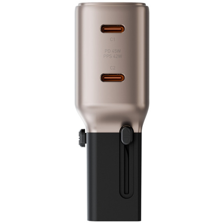 Ładowarka sieciowa Energea TravelGo      Adapter 45 2xUSB-C 45W złoto-czarna