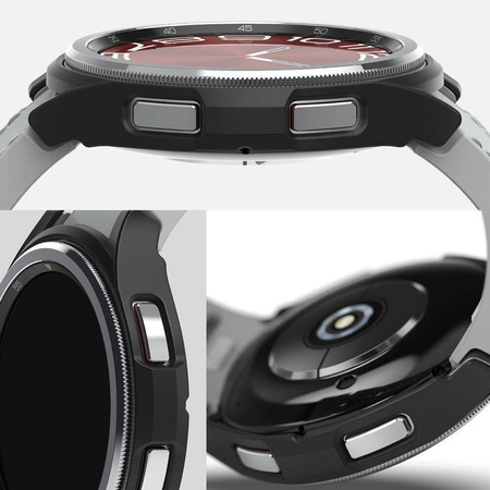 Etui SAMSUNG GALAXY WATCH 6 CLASSIC (43MM) Ringke Slim 2-pack czarne transparentne