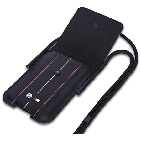 Torebka BMW Phone Pouch Red Stripes czarne