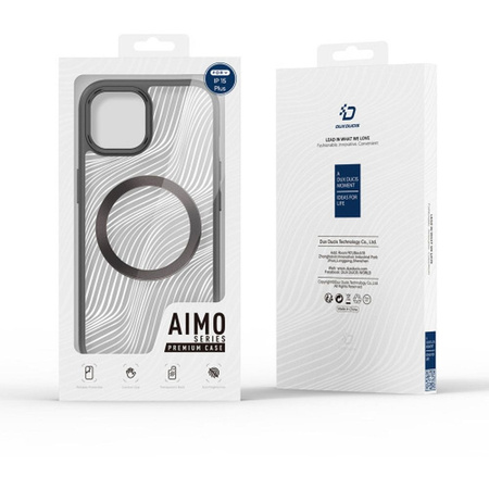 Gepanzerte Hülle für iPhone 15 Plus mit MagSafe Dux Ducis Aimo Mag – schwarz