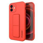 Wozinsky Kickstand Case elastyczne silikonowe etui z podstawką iPhone XS Max czerwony