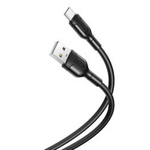 Kabel 2.1A 1m USB - USB-C XO NB212 czarny