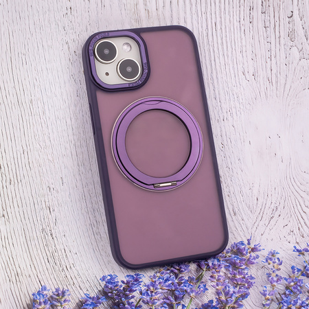 Nakładka Mag Ring Rotating do iPhone 12 / 12 Pro 6,1&quot; fioletowy