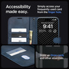 Spigen Wallet S Pro Hülle für iPhone 15 Pro – Marineblau