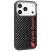 Audi R8 Carbon Fiber MagSafe Case for iPhone 17 Pro - Black