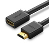 Ugreen kabel przewód adapter przejściówka przedłużacz HDMI (żeński) - HDMI (męski) 4K 10,2 Gbps 340 Mhz audio ethernet 0,5 m czarny (HD107 10140)