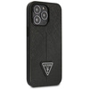 Oryginalne Etui IPHONE 14 PRO Guess Hardcase Saffianotriangle Logo (GUHCP14LPSATLK) czarne