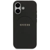 Guess Grained Ring MagSafe case for iPhone 17 - black