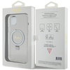 Guess nakładka do iPhone 15 Plus 6.7" GUHMP15MHRSGSD transparentna hardcase Ring Stand Script Glitter MagSafe