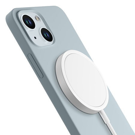 Apple iPhone 15 Plus – 3mk Hardy Silikon MagCase Blau
