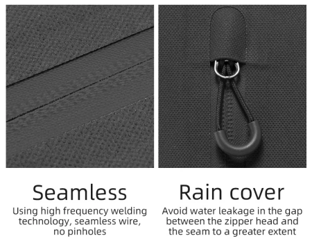 Rockbros AS-043 bicycle bag with Velcro 3l - black