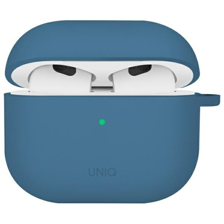 UNIQ etui Nexo AirPods 4 + Ear Hooks Silicone niebieski/pacific blue