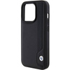 Oryginalne Etui APPLE IPHONE 15 PRO MAX BMW Hardcase Leather Blue Dots (BMHCP15X22RBDK) czarne