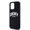 DKNY DKHMP14XSNYACH iPhone 14 Pro Max 6.7" czarny/black hardcase Liquid Silicone White Printed Logo MagSafe
