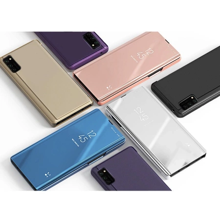 Clear View Case Klapphülle für Samsung Galaxy A03s (166,5) schwarz