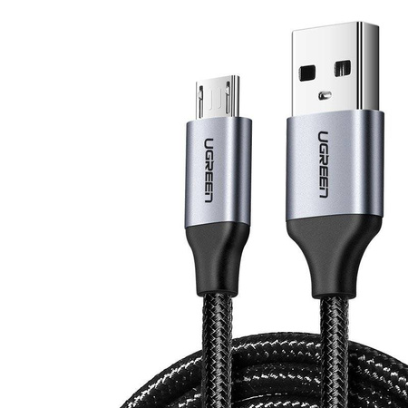 Ugreen kabel przewód USB - micro USB 2m szary (60148)