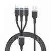WiWU - Kabel USB serii Platinum Wi-C019 USB A do USB C 3A 1,2m - czarny